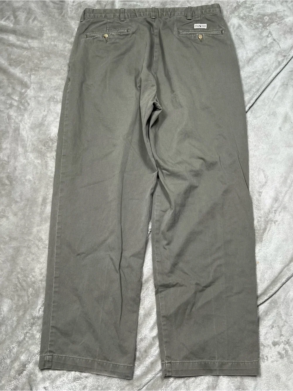 Vintage Polo Ralph Lauren Andrew Pants Mens 34x29 Green Preppy Pleated Baggy Y2K